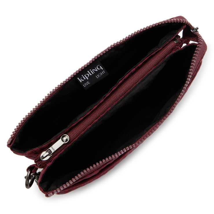KIPLING Small crossbody (with removable shoulderstrap) Female Maroon Tile Jq Riri I7967-9HX