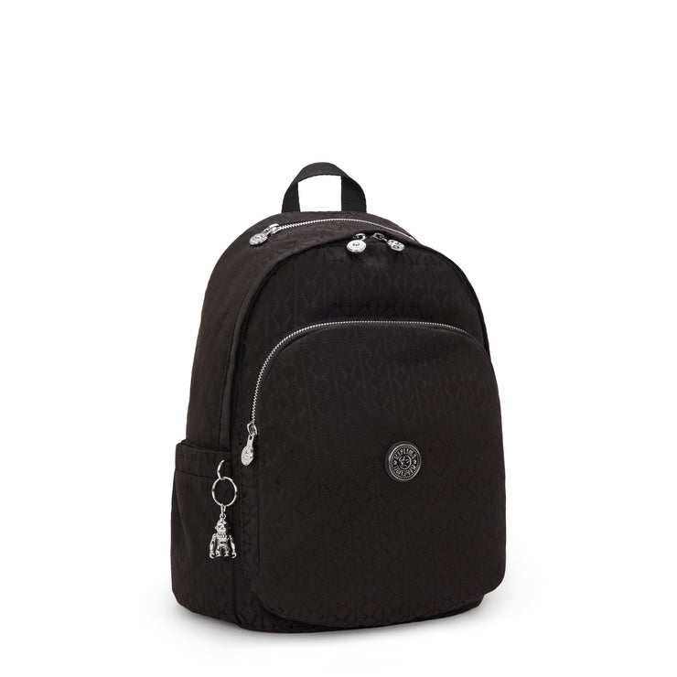 KIPLING Medium Backpack Female Noir Sign Jq Delia I8034-4NW