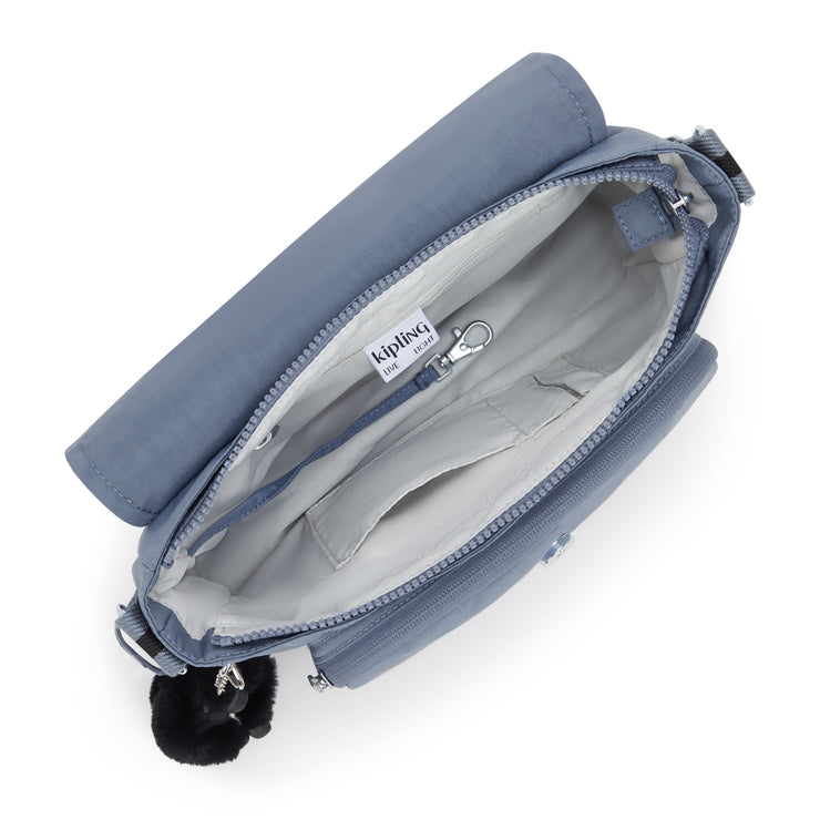 KIPLING Medium crossbody (with expandable zip) Female Blue Stone Dalma I8123-6FB