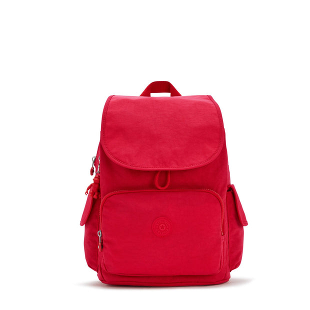 Kipling Medium Backpack Female Red Rouge City Pack