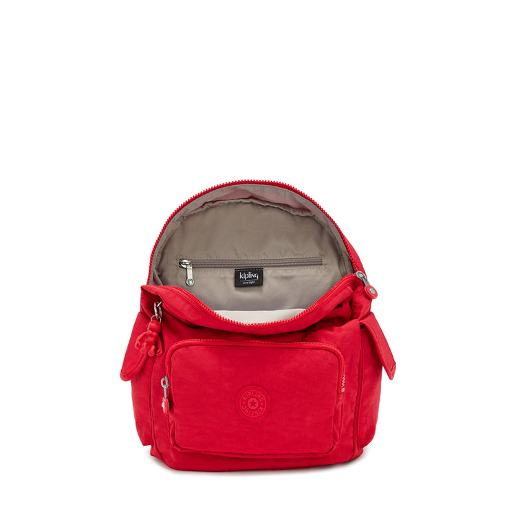 KIPLING Small Backpack Female Red Rouge City Pack S