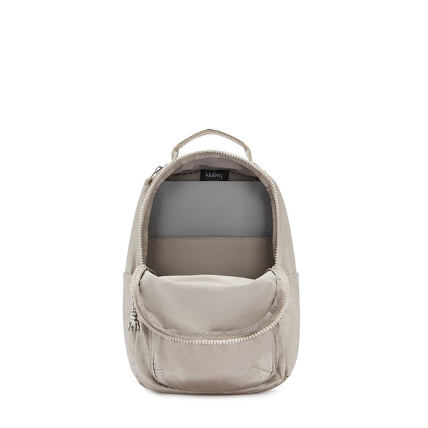 KIPLING Small Backpack (With Laptop Protection) Female Metallic Glow Seoul S