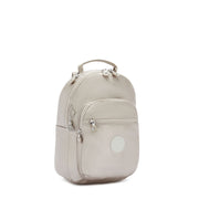 KIPLING Small Backpack (With Laptop Protection) Female Metallic Glow Seoul S