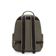 KIPLING Large Backpack Unisex Green Moss Seoul