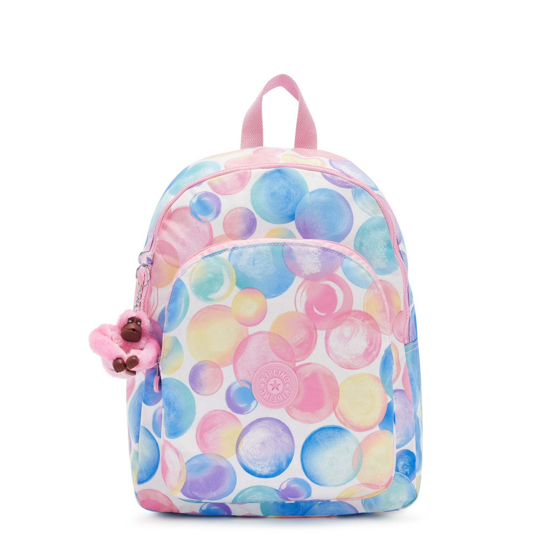 Kipling SEOUL M LITE Bubbly Rose Medium Backpack with Adjustable