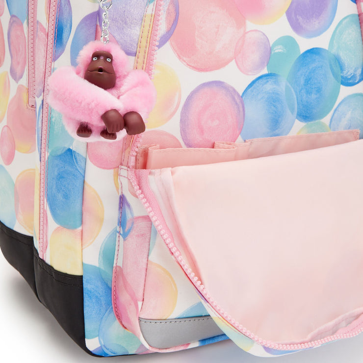 Kipling CLASS ROOM Bubbly Rose Large backpack (with laptop protection