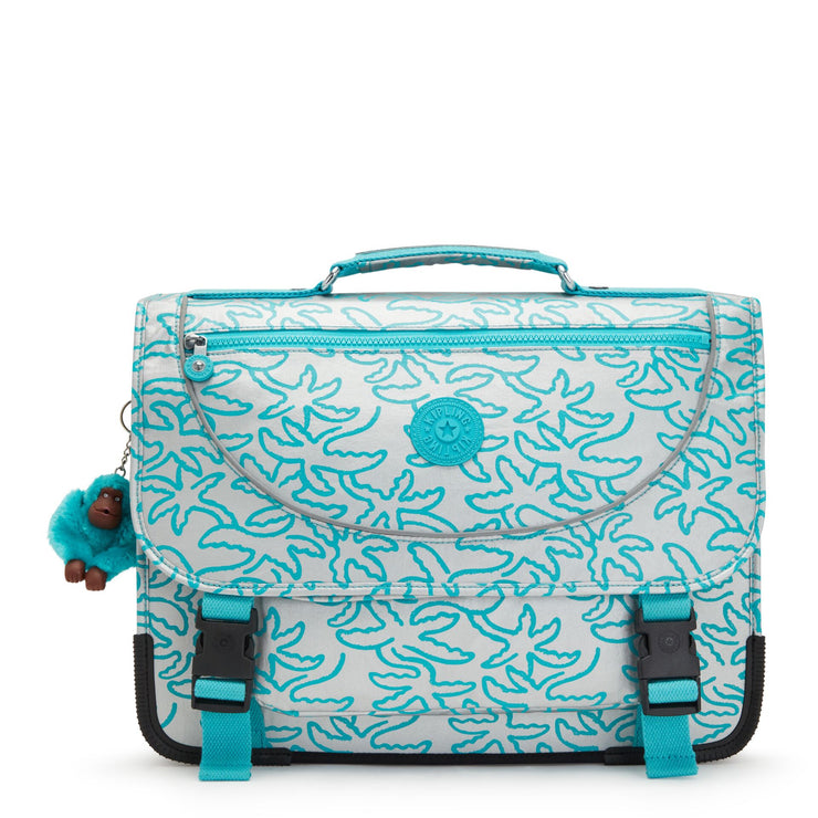Kipling Medium Schoolbag Including Fluro Rain Cover Female Metallic Pa