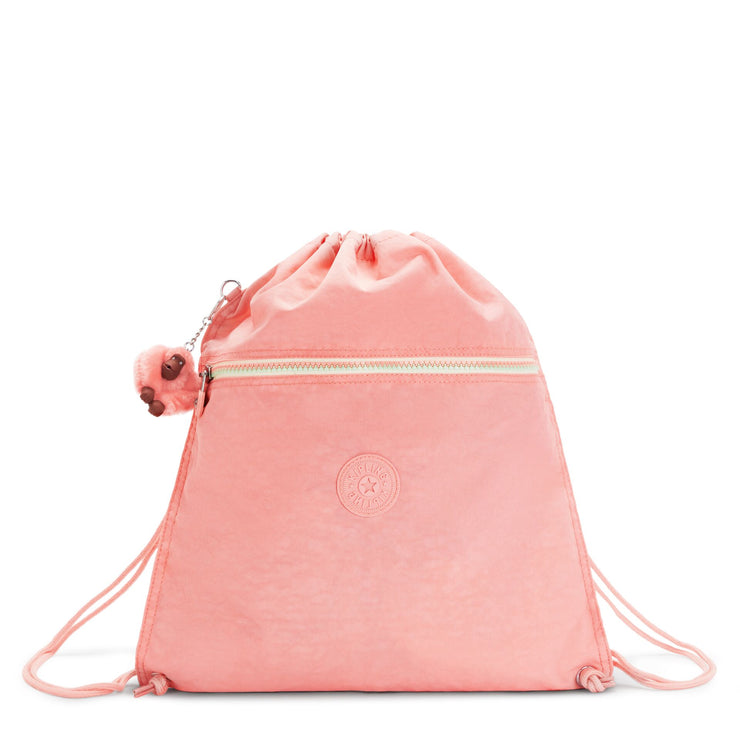 KIPLING Medium backpack (with drawstring) Female Pink Candy C Supertaboo