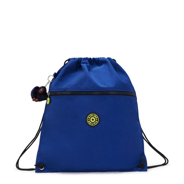 KIPLING Medium backpack (with drawstring) Unisex Blue Ink C Supertaboo
