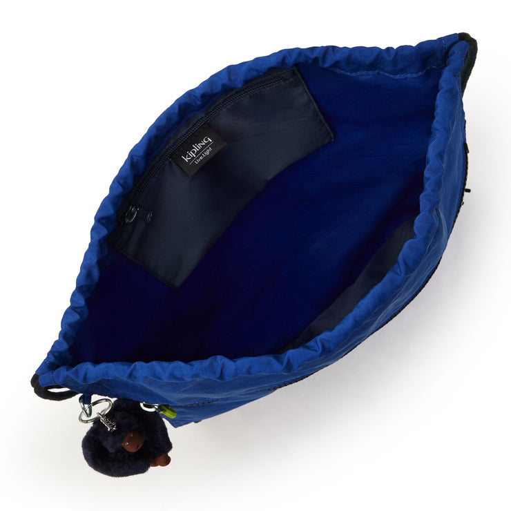 KIPLING Medium backpack (with drawstring) Unisex Blue Ink C Supertaboo