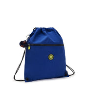 KIPLING Medium backpack (with drawstring) Unisex Blue Ink C Supertaboo
