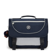 KIPLING Medium Schoolbag Including Fluro Rain Cover

 Unisex True Blue Grey Preppy