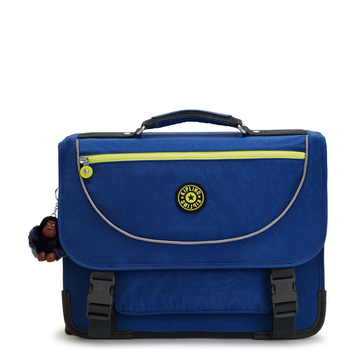 KIPLING Medium Schoolbag Including Fluro Rain Cover

 Unisex Blue Ink Combo Preppy