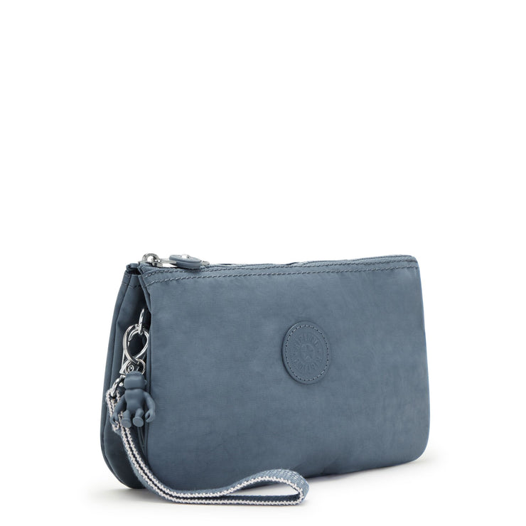 KIPLING Extra large purse (with wristlet) Female Brush Blue Creativity Xl