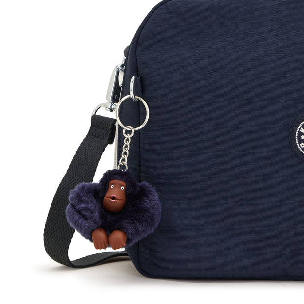 Kipling Insulated Medium Lunch Bag With Trolley Sleeve Unisex True Blue Grey Miyo