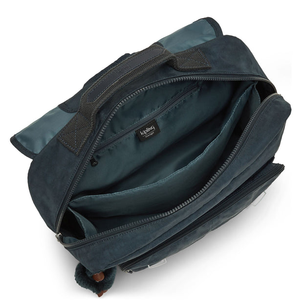 KIPLING Medium backpack (with laptop protection) Unisex True Blue Tonal Iniko