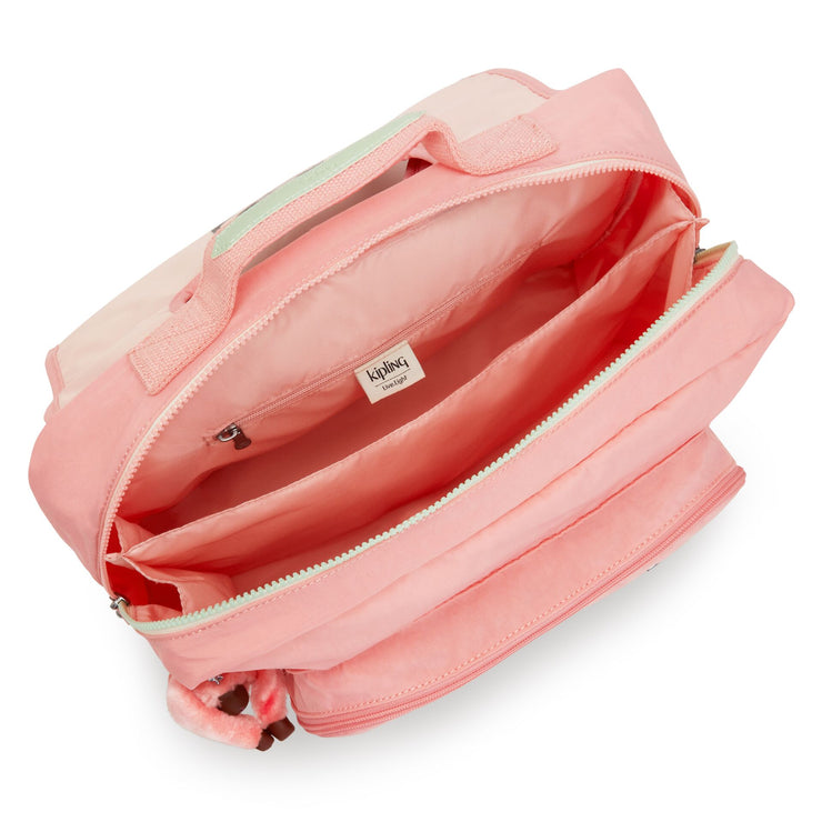 KIPLING Medium backpack (with laptop protection) Unisex Pink Candy C Iniko