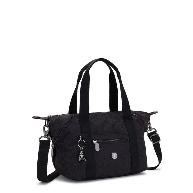 KIPLING Small handbag (with removable shoulderstrap) Female Signature Blk Q Art Mini