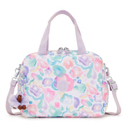 KIPLING Insulated medium lunch bag with trolley sleeve Female Aqua Flowers Miyo