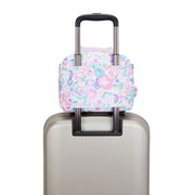 Kipling Insulated Medium Lunch Bag With Trolley Sleeve Female Aqua Flowers Miyo
