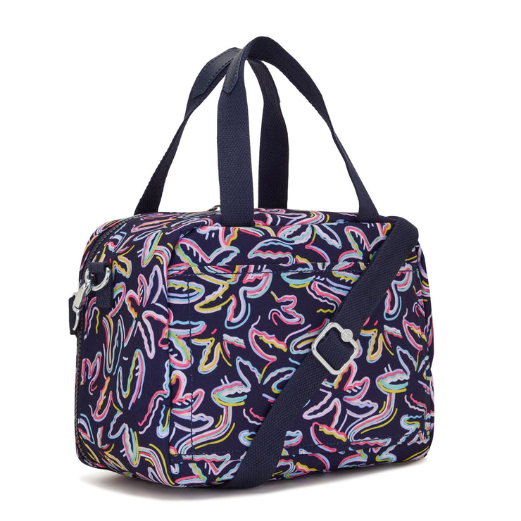 Kipling Insulated Medium Lunch Bag With Trolley Sleeve Female Palm Fiesta Print Miyo