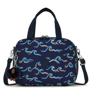 KIPLING Insulated medium lunch bag with trolley sleeve Unisex Fun Ocean Print Miyo