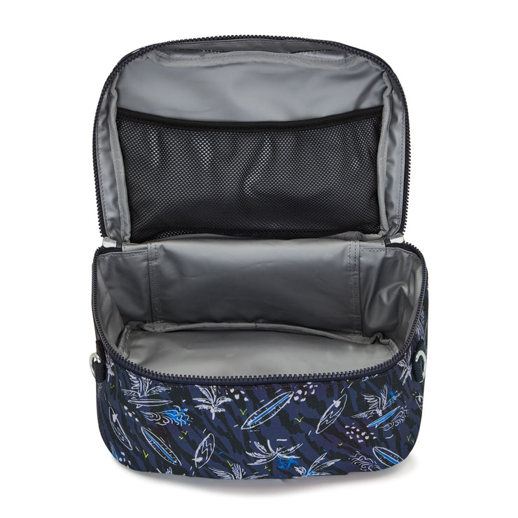 Kipling Insulated Medium Lunch Bag With Trolley Sleeve Unisex Surf Sea Print Miyo