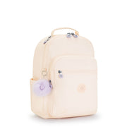 Kipling Large Backpack With Padded Laptop Compartment Female Tender Blossom Seoul
