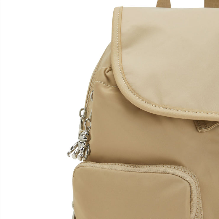 KIPLING Small backpack Female Natural Beige New City Pack S