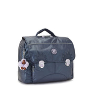 Kipling Medium Schoolbag With Padded Shoulder Straps Female Admiral Bl Metallic Iniko