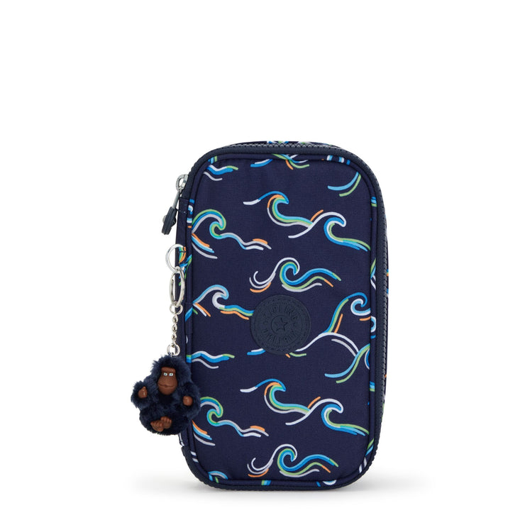 KIPLING Medium pencase holds up to 50 pens Unisex Fun Ocean Print 50 Pens