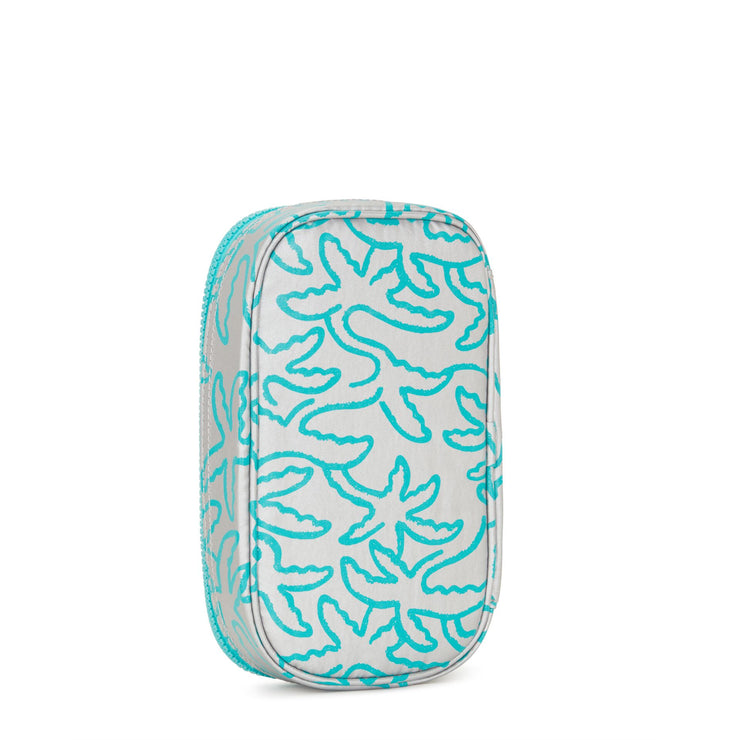 Kipling Medium Pencase Holds Up To 50 Pens Female Metallic Palm 50 Pens
