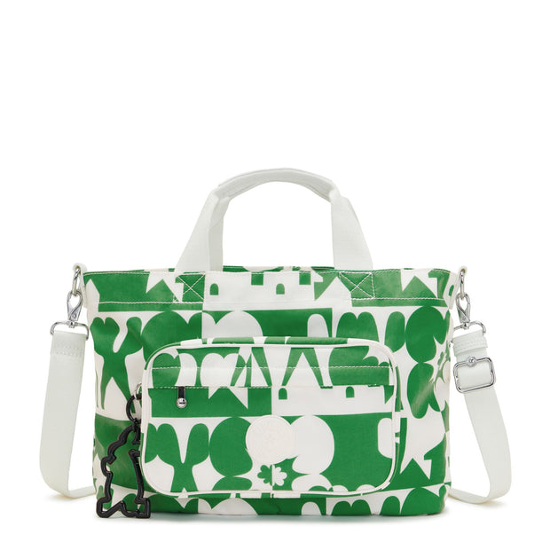 KIPLING Large Tote Unisex Boho Teal C Art M Lite