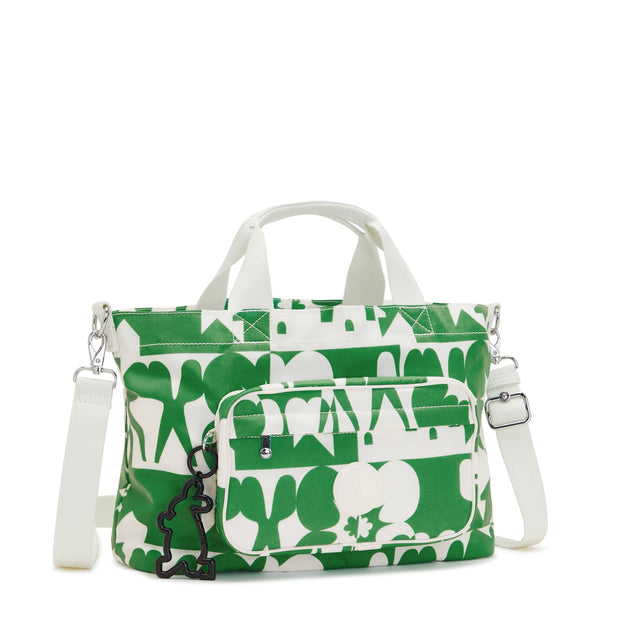 KIPLING Large Tote Unisex Boho Teal C Art M Lite