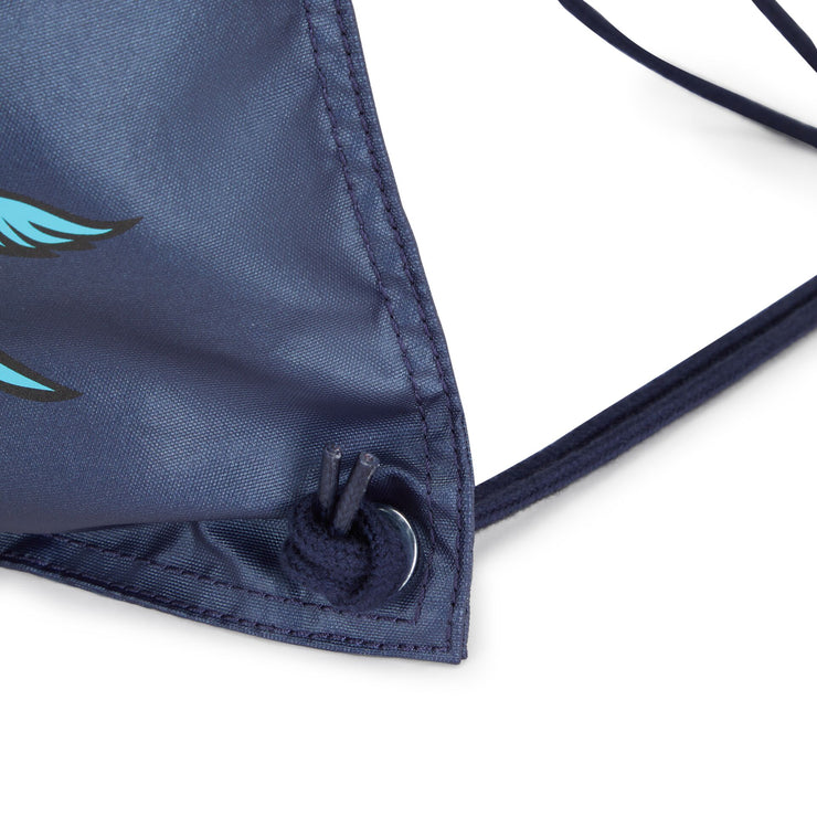Kipling Medium Backpack (With Drawstring) Female Admiral Blue Palm Supertaboo  -  I4023-4NP