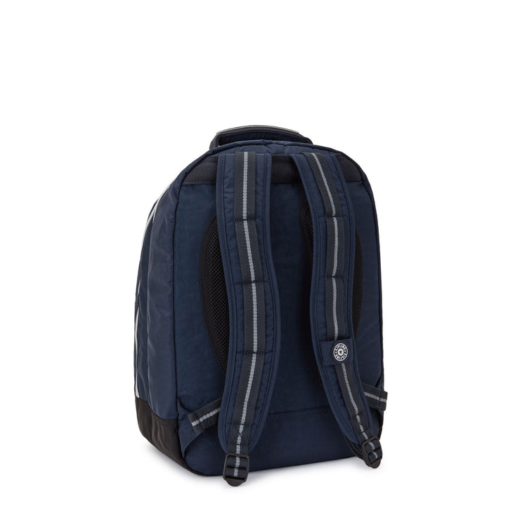 Kipling Large Backpack With Laptop Protection Unisex True Blue Grey Class Room