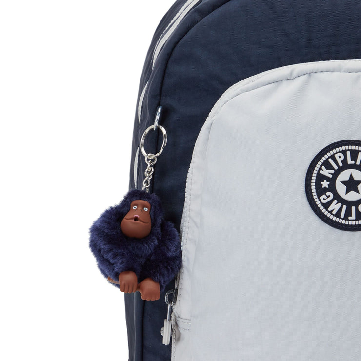 Kipling Large Backpack With Laptop Protection Unisex True Blue Grey Class Room