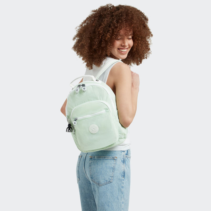 KIPLING Small Backpack (With Laptop Protection) Female Airy Green C Seoul S
