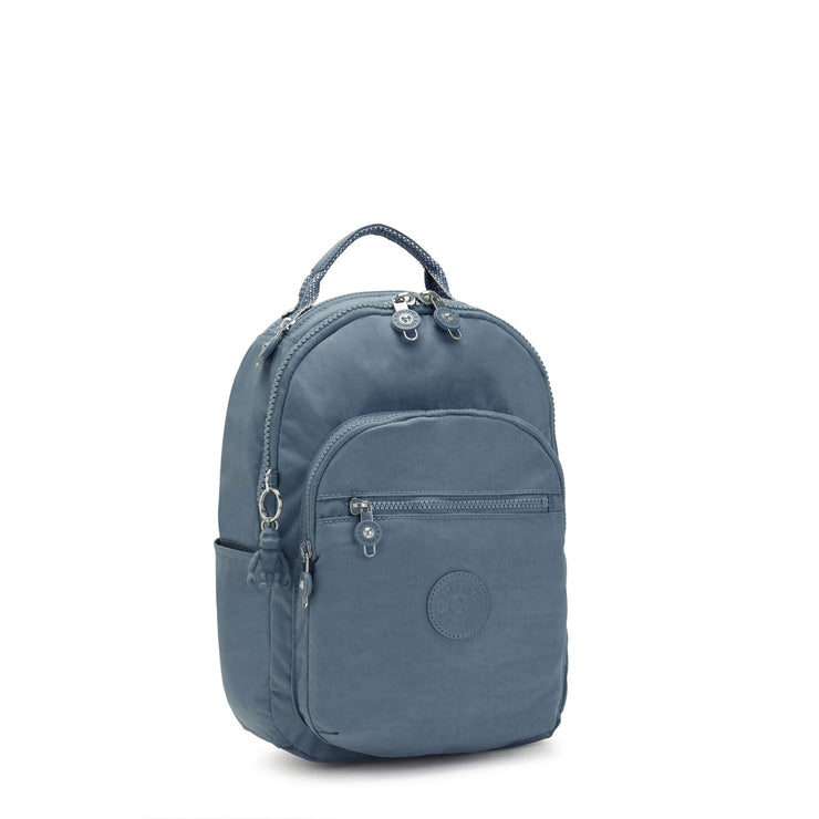 KIPLING Small Backpack (With Laptop Protection) Female Brush Blue Seoul S