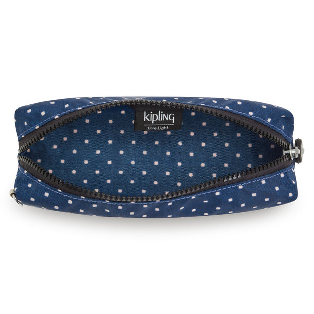 KIPLING Medium pouch Unisex Soft Dot Blue C Boran