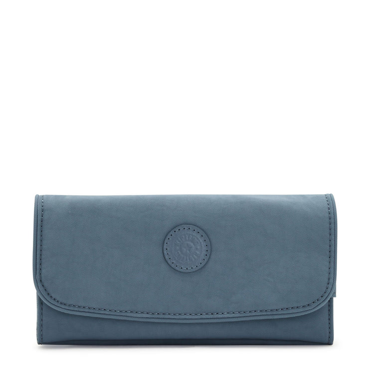 KIPLING Large Wallet Female Brush Blue Money Land
