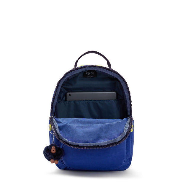KIPLING Small Backpack (With Laptop Protection) Unisex Blue Ink C Seoul S