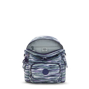 KIPLING Small backpack Female Brush Stripes City Pack Mini