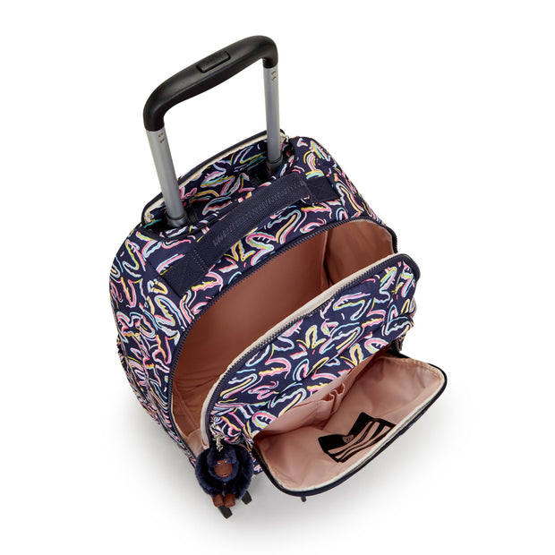 Kipling Large Wheeled Backpack (With Laptop Protection) Female Palm Fiesta Print New Zea