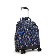 Kipling Large Wheeled Backpack (With Laptop Protection) Unisex Surf Sea Print New Zea