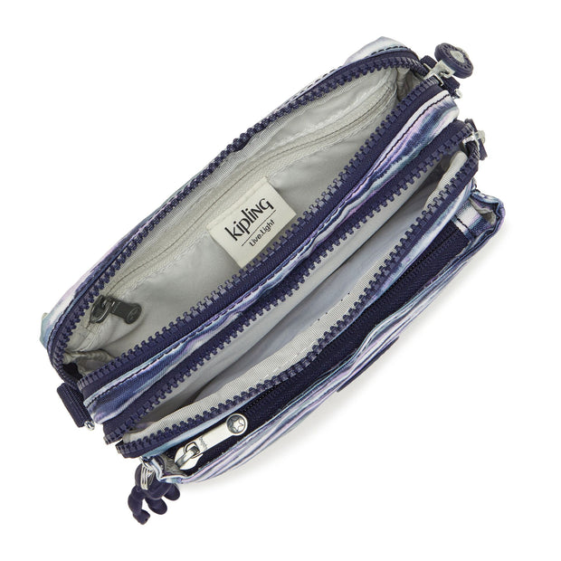 KIPLING Small crossbody convertible to waistbag (with removable straps) Female Brush Stripes Abanu Multi
