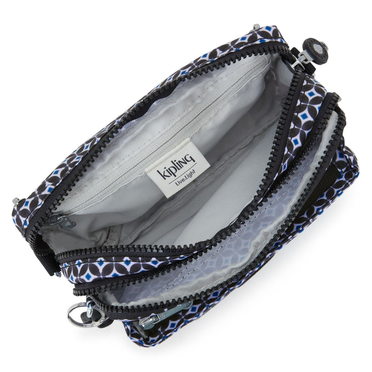 KIPLING Small crossbody convertible to waistbag (with removable straps) Female Blackish Tile Abanu Multi