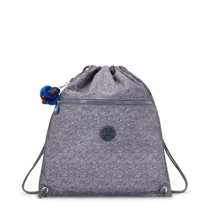 KIPLING Medium Drawstring Bag Unisex Almost Jersey Combo Supertaboo