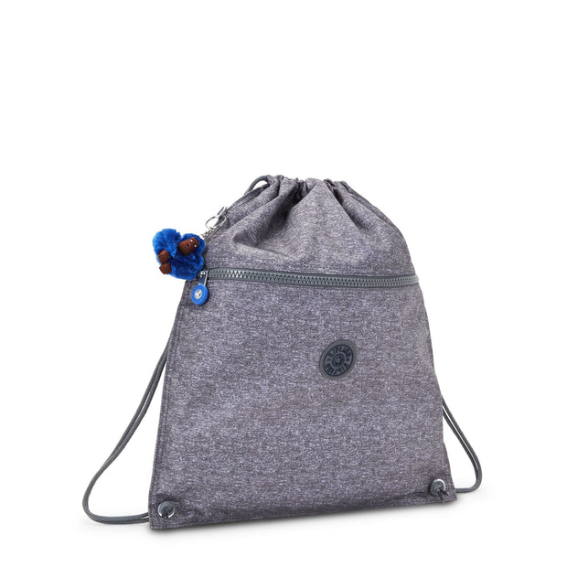 Kipling Medium Drawstring Bag Unisex Almost Jersey Combo Supertaboo