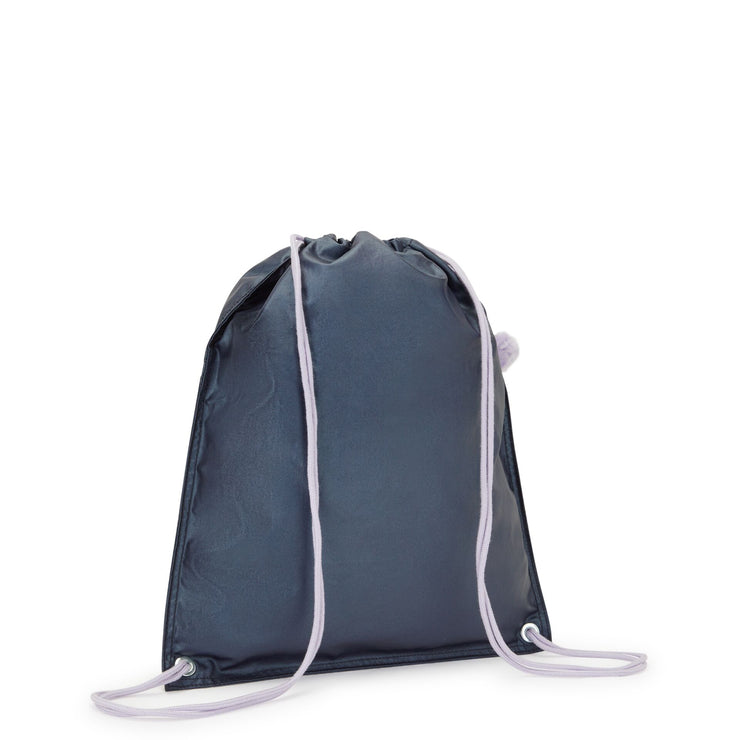 Kipling Medium Drawstring Bag Female Admiral Bl Metallic Supertaboo